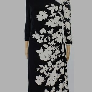 Ralph Lauren Black and White floral dress